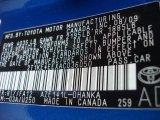 2010 Matrix Color Code for Nautical Blue Metallic - Color Code: 8T7