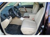 2012 Toyota Highlander Limited 4WD Sand Beige Interior