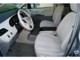 2012 Toyota Sienna LE AWD Light Gray Interior