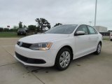 Candy White Volkswagen Jetta in 2012