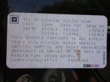 1995 Cadillac DeVille Sedan Info Tag