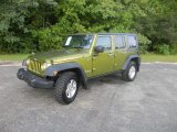 2008 Rescue Green Metallic Jeep Wrangler Unlimited Rubicon 4x4 #54418937