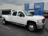 2012 Summit White Chevrolet Silverado 3500HD LTZ Crew Cab 4x4 Dually #54418472