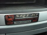 2004 Dodge Ram 1500 SRT-10 Regular Cab Info Tag