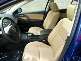 2012 Mazda MAZDA3 i Sport 4 Door Dune Beige Interior
