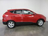Garnet Red Hyundai Tucson in 2010