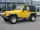 2004 Solar Yellow Jeep Wrangler X 4x4 #54418622