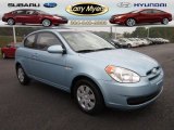 2007 Ice Blue Hyundai Accent GS Coupe #54509537