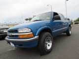 2001 Bright Blue Metallic Chevrolet S10 LS Crew Cab 4x4 #54509481