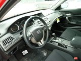 2012 Honda Accord LX-S Coupe Black Interior