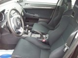 2011 Mitsubishi Lancer Evolution GSR Black Interior
