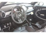 2012 Mini Cooper S Coupe Punch Carbon Black Leather Interior