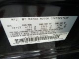 2008 MAZDA3 Color Code for Black Mica - Color Code: 16W