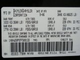 2007 Aspen Color Code for Brilliant Black Crystal Pearl - Color Code: PXR