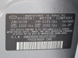 2010 Elantra Color Code for Carbon Gray Mist - Color Code: MAD