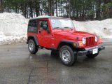 2004 Flame Red Jeep Wrangler X 4x4 #5442921