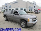 2008 Graystone Metallic Chevrolet Silverado 1500 LS Extended Cab 4x4 #54577291