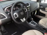 2012 Dodge Avenger SXT Black/Light Frost Beige Interior