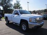 2009 Summit White Chevrolet Silverado 2500HD Work Truck Regular Cab 4x4 #54631146