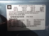 2012 GMC Sierra 1500 SLE Extended Cab 4x4 Info Tag