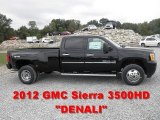 2012 Onyx Black GMC Sierra 3500HD Denali Crew Cab 4x4 Dually #54631095
