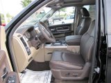2012 Dodge Ram 1500 Laramie Longhorn Crew Cab Light Pebble Beige/Bark Brown Interior