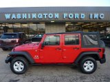 2007 Flame Red Jeep Wrangler Unlimited X 4x4 #54630773
