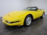 Competition Yellow Chevrolet Corvette in 1993