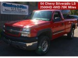 2004 Victory Red Chevrolet Silverado 2500HD LS Regular Cab 4x4 #54630637