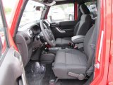 2012 Jeep Wrangler Unlimited Sahara 4x4 Black Interior