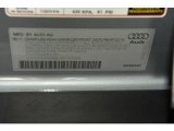 2012 Audi A3 2.0T Info Tag