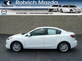 2012 Crystal White Pearl Mica Mazda MAZDA3 i Sport 4 Door #54683727