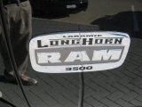 2012 Dodge Ram 3500 HD Laramie Longhorn Crew Cab 4x4 Dually Marks and Logos