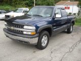 2001 Indigo Blue Metallic Chevrolet Silverado 1500 LS Extended Cab 4x4 #54683661