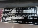 1987 Mercedes-Benz SL Class 560 SL Roadster Info Tag