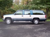 Teal Blue Metallic Chevrolet Suburban in 1993