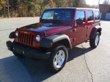 2011 Deep Cherry Red Jeep Wrangler Unlimited Sport 4x4 #54684161