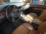 2005 Audi A8 4.2 quattro Black/Amaretto Interior