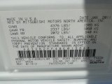 2011 Galant Color Code for White Pearl - Color Code: W55