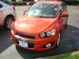 2012 Inferno Orange Metallic Chevrolet Sonic LT Hatch #54738285