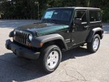 Natural Green Pearl Jeep Wrangler in 2012