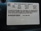 2000 Chevrolet Lumina Sedan Info Tag
