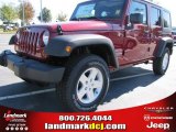 2012 Deep Cherry Red Crystal Pearl Jeep Wrangler Unlimited Sport S 4x4 #54791737