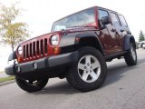 2007 Red Rock Crystal Pearl Jeep Wrangler Unlimited Rubicon 4x4 #54791733