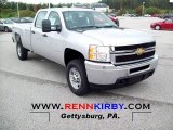 2011 Sheer Silver Metallic Chevrolet Silverado 2500HD Crew Cab 4x4 #54851384