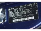 2007 BMW M Coupe Info Tag