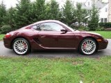 Carmon Red Metallic Porsche Cayman in 2007