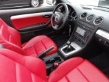 2007 Audi S4 4.2 quattro Cabriolet Red Interior