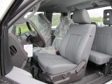 2012 Ford F350 Super Duty XL SuperCab 4x4 Steel Interior