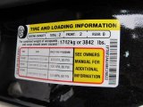 2011 Ford F250 Super Duty XL Regular Cab Info Tag